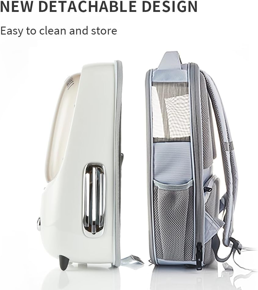 PETKIT Ventilated Cat Bubble Backpack Airline-Approved Travel Bag with Inbuilt Fan & Light, Lightweight Carier for Cats & Small Dogs (Up to 8KG, Multiple Colours)