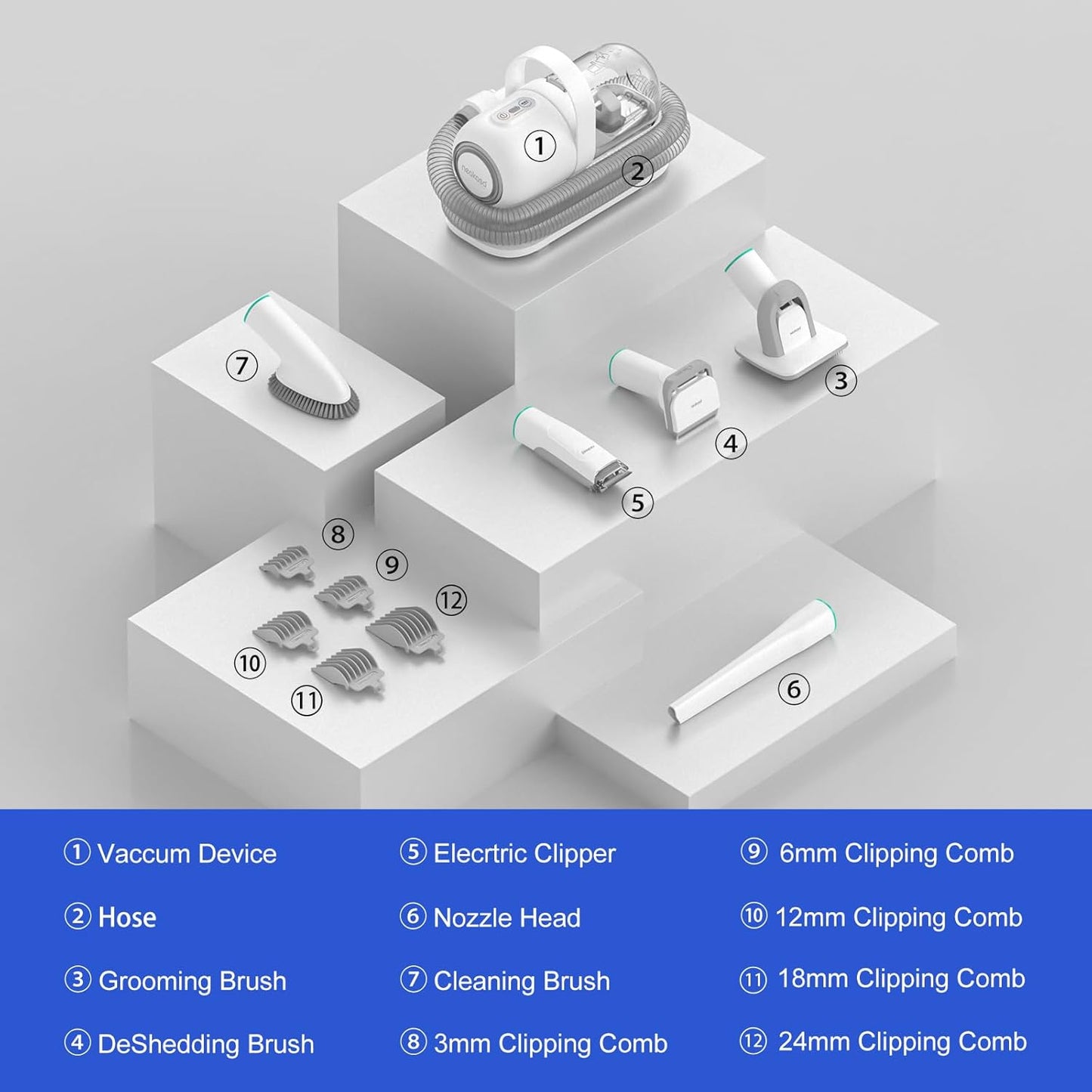 Neabot P1 Pro Pet Grooming Kit β Vacuum & Groom Your Furry Friend (As Seen on Amazon)