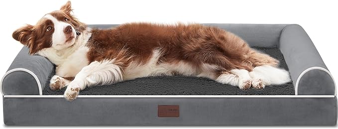 Orthopedic U-Shaped Dog Bed by WESTERN HOME โ Waterproof, Washable, Comfy Sofa for Large Breeds (Multiple Sizes)