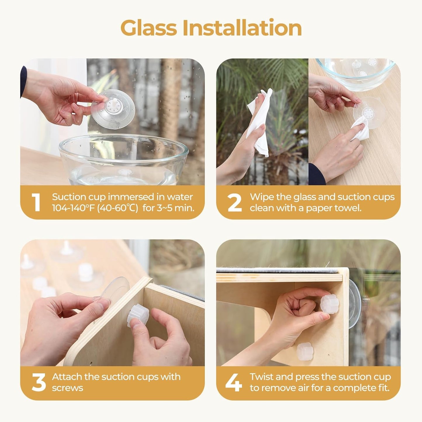 Pecute Solid Wood Cat Window Hammock β Sunbathing Throne for Supreme Felines