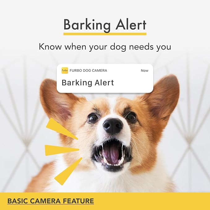 Furbo 360° Pet Camera – Smart Monitor for Dogs & Cats with App, Night Vision & Treat Toss