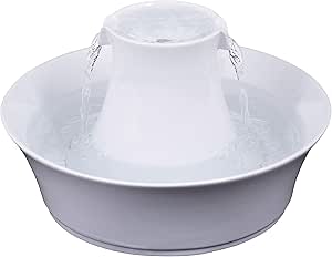 Ceramic Avalon Pet Fountain β 2L Dual-Stream Drinking Fountain for Cats & Small Dogs, Stylish & Hygienic by PetSafe