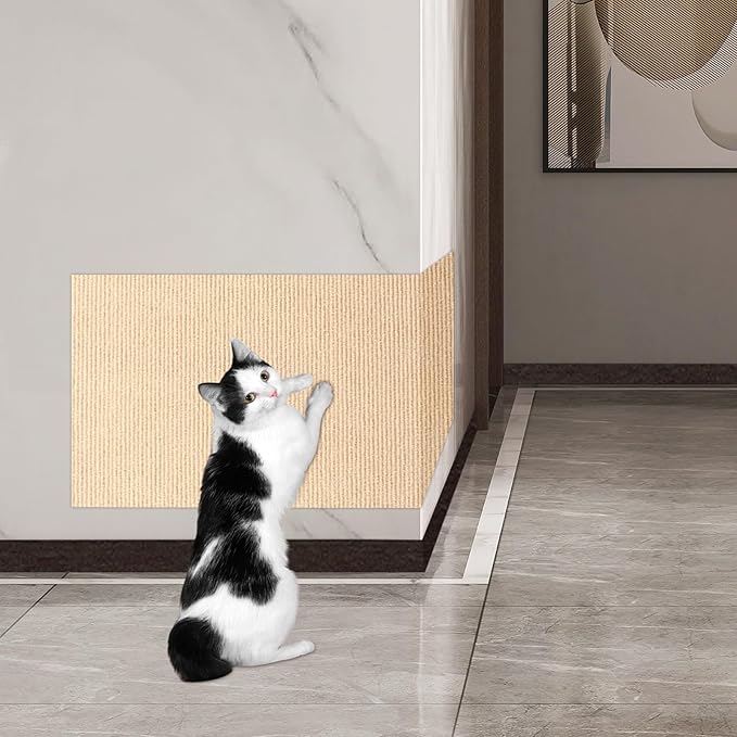 ENONCI Cat Scratch Mat Self-Adhesive Sofa Furniture Protector for Cats Washable, Trim-to-Fit, Claw-Resistant Polyester Shield (Multiple Sizes & Colours)
