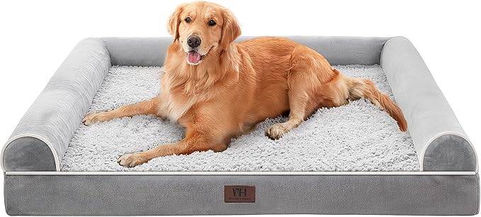 Orthopedic U-Shaped Dog Bed by WESTERN HOME โ Waterproof, Washable, Comfy Sofa for Large Breeds (Multiple Sizes)