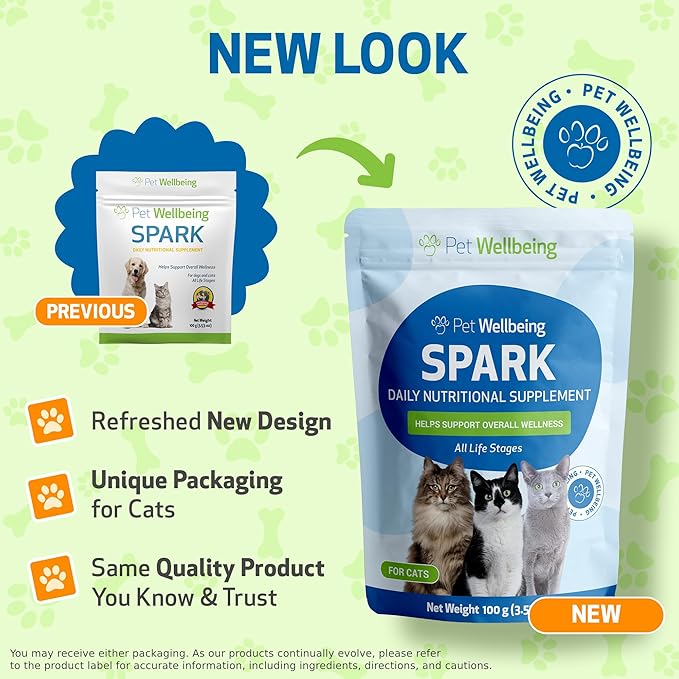 SPARK Daily Superfood for Cats โ Probiotics, Greens, Spirulina & Antioxidants for Digestive & Immune Health
