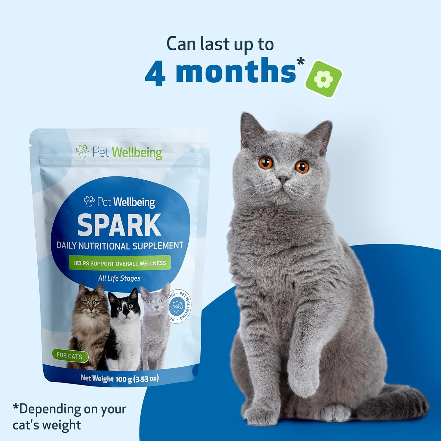SPARK Daily Superfood for Cats โ Probiotics, Greens, Spirulina & Antioxidants for Digestive & Immune Health
