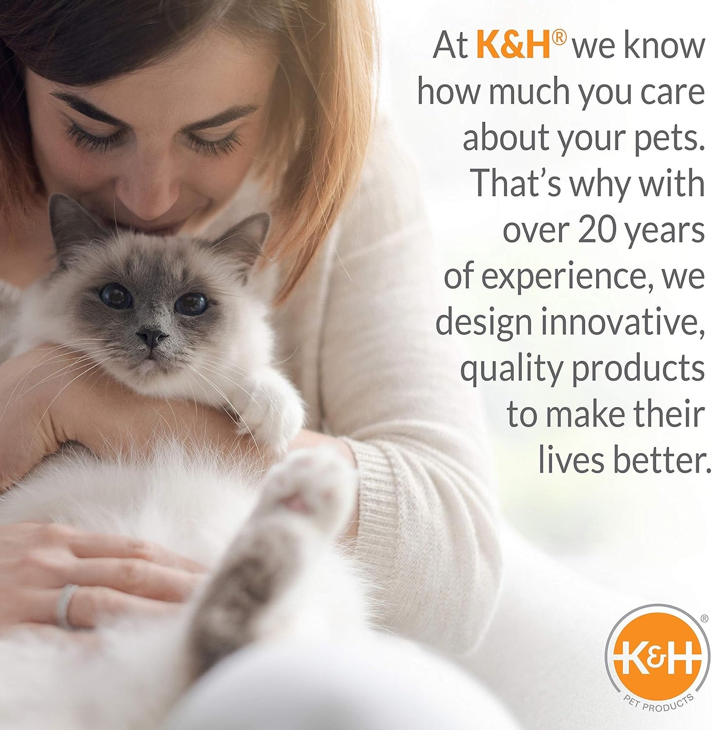 K&H Outdoor Heated Cat Shelter Waterproof Winter Haven for Feral & Outdoor Cats (21"x14"x13")