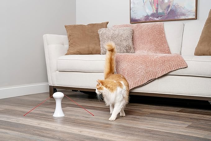 PetSafe Multi-Laser Cat Toy Dual Laser, 360° Auto-Rotating, Battery Powered