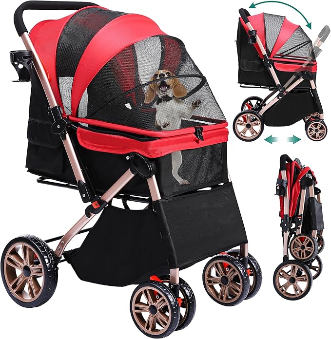 YITAHOME Dog Stroller β Luxury Wheels for Lazy Paws