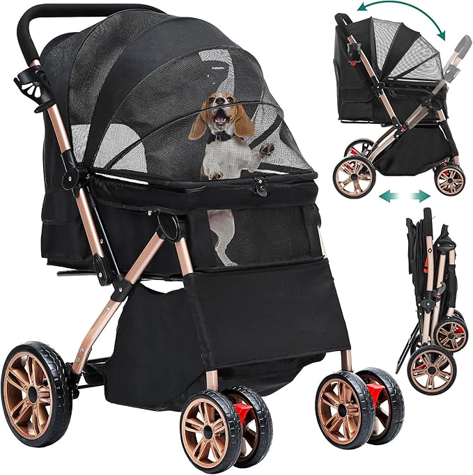 YITAHOME Dog Stroller β Luxury Wheels for Lazy Paws