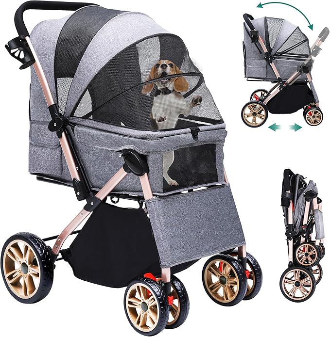 YITAHOME Dog Stroller β Luxury Wheels for Lazy Paws