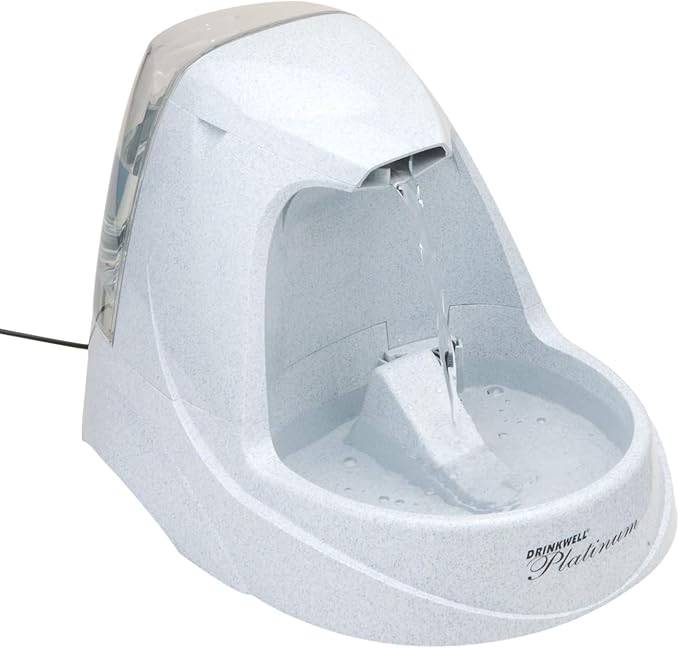 Drinkwell Platinum Pet Fountain – 5L Filtered Water Dispenser for Cats & Dogs, Constant Flow & Easy Clean by PetSafe