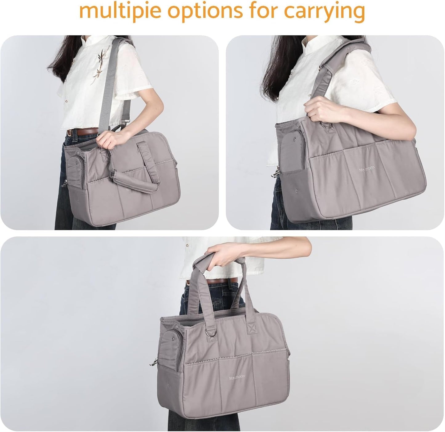 Maxetodo Soft-Sided Cat Carrier Bag – Airline-Approved, Lightweight Pet Travel Tote with Shoulder Strap