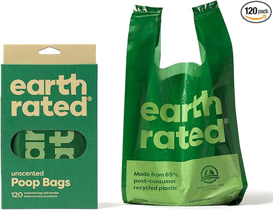 Earth Rated Dog Poop Bags — Eco-Friendly, Leak-Proof & Lavender Scented (120 Bags)