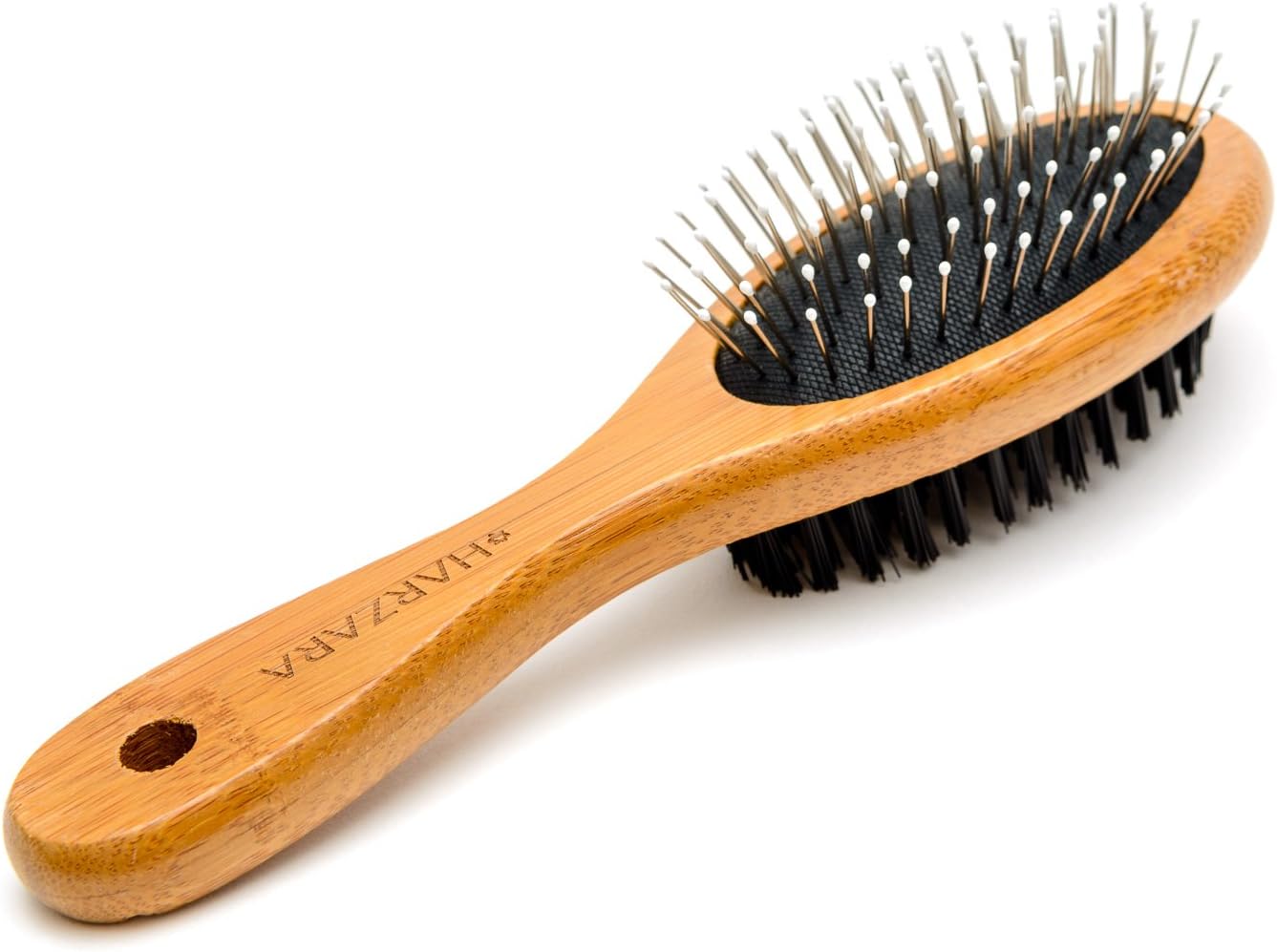 Eco-Friendly Bamboo Pet Brush for Shedding & Grooming