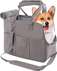 Maxetodo Soft-Sided Cat Carrier Bag – Airline-Approved, Lightweight Pet Travel Tote with Shoulder Strap