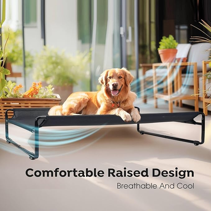 Veehoo Cooling Raised Dog Bed – Elevated Mesh Pet Cot for Summer Comfort (All Sizes Available)