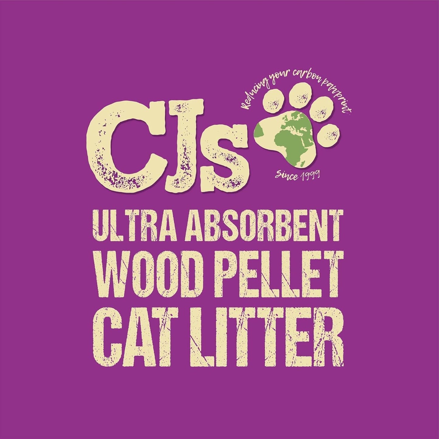 CJ's Premium Wood Pellet Cat Litter – Natural, Ultra-Absorbent, and Eco-Friendly
