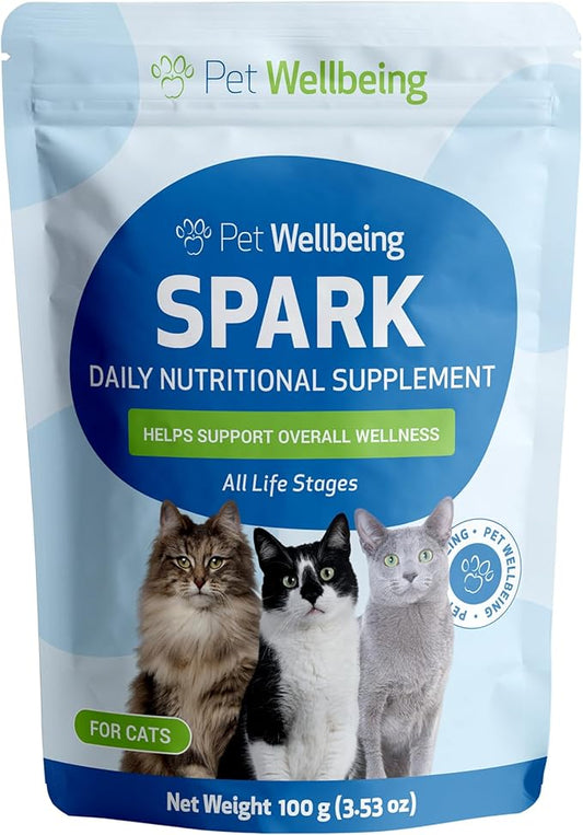 SPARK Daily Superfood for Cats – Probiotics, Greens, Spirulina & Antioxidants for Digestive & Immune Health