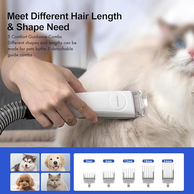 Neabot P1 Pro Pet Grooming Kit – Vacuum & Groom Your Furry Friend (As Seen on Amazon)