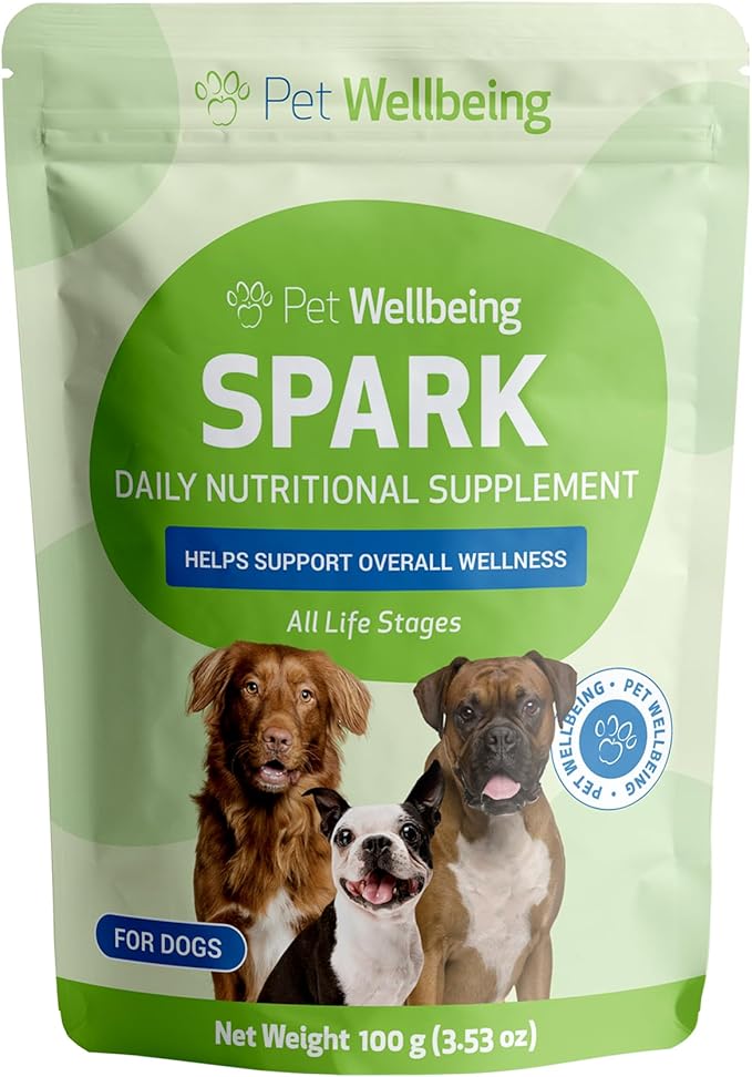 SPARK Daily Superfood for Dogs – Nutritional Greens with Probiotics, Enzymes, Spirulina & Vitamins