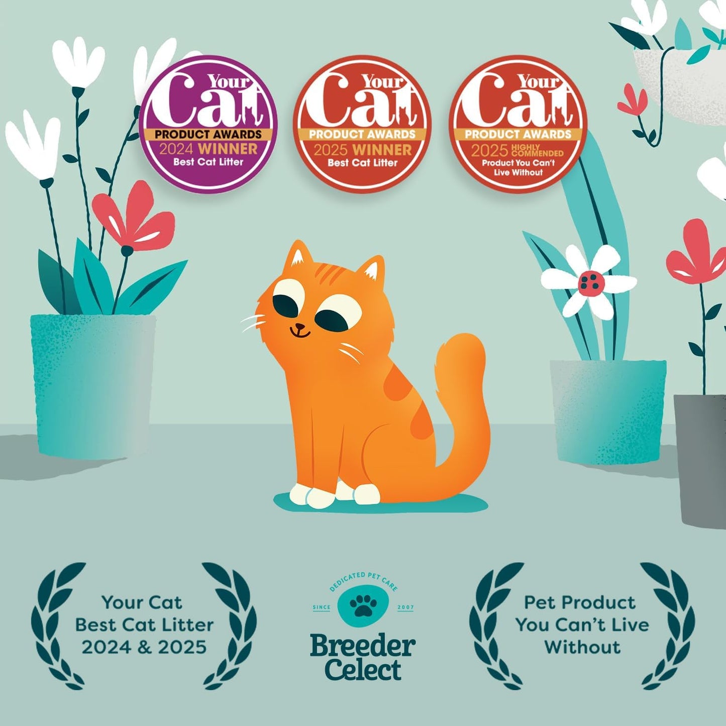 Breeder Celect 30L Cat Litter – Recycled Paper, Odour Control, Eco-Friendly & Non-Clumping