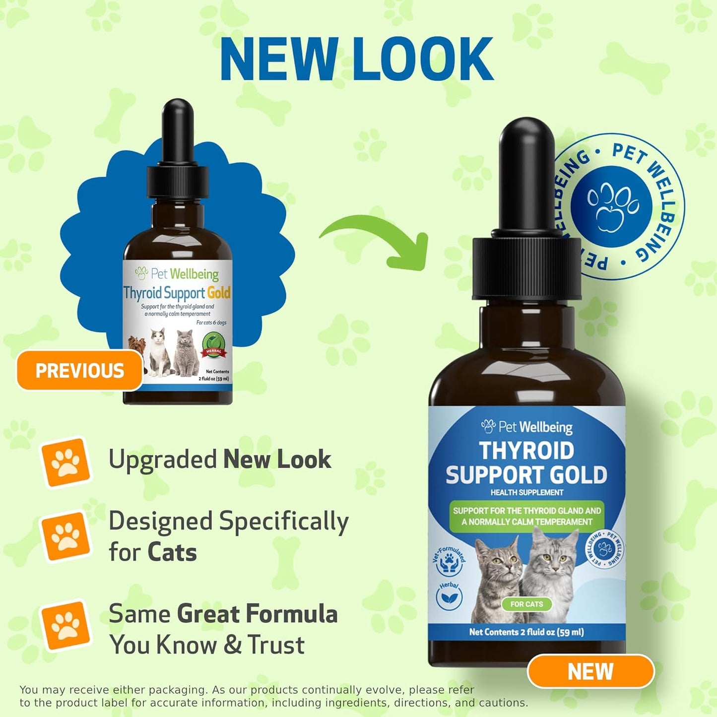 Thyroid Support Gold for Cats – Natural Herbal Formula for Hyperthyroidism, Appetite & Calm Energy