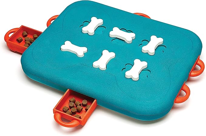 Dog Puzzle Toy with Treat Maze Outward Hound Nina Ottosson (Level 2, Purple & Green)