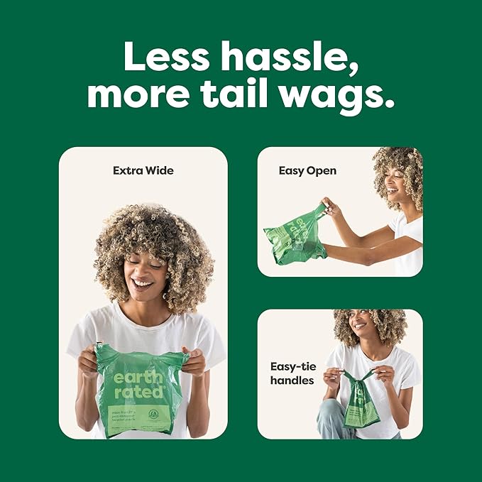 Earth Rated Dog Poop Bags — Eco-Friendly, Leak-Proof & Lavender Scented (120 Bags)