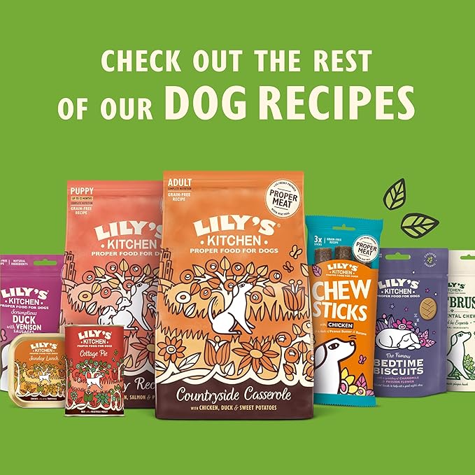 Lily's Kitchen Chicken & Beef Training Treats Natural Dog Snacks for Small, Medium & Large Breeds -8x 70g Multipack Grain-Free, Healthy Bites for Adult Dogs