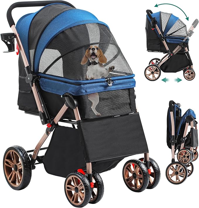 YITAHOME Dog Stroller – Luxury Wheels for Lazy Paws