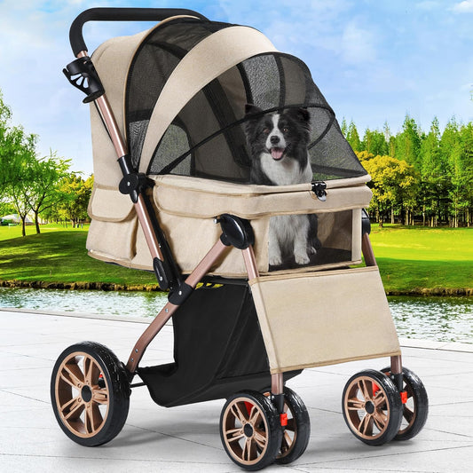 YITAHOME Dog Stroller – Luxury Wheels for Lazy Paws