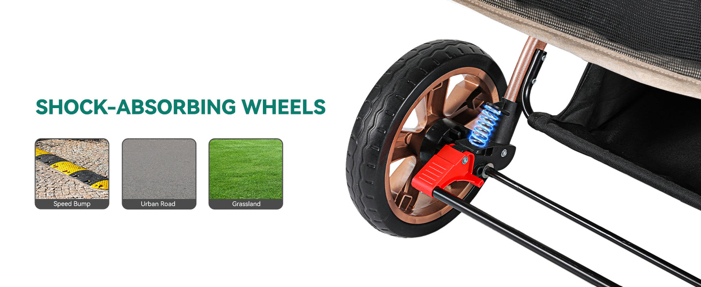 YITAHOME Dog Stroller – Luxury Wheels for Lazy Paws