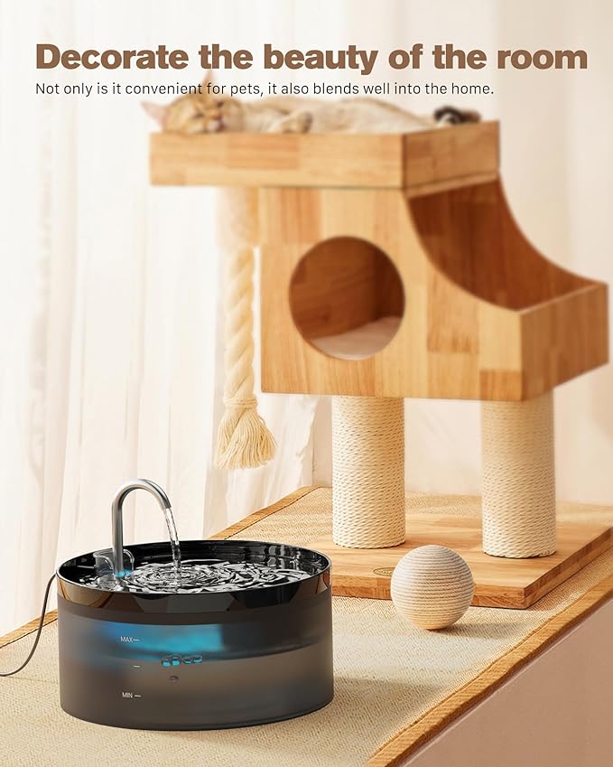 BEMOONY 3.2L Cat Water Fountain – Super Silent Pet Fountain with Filters (As Seen on Amazon)